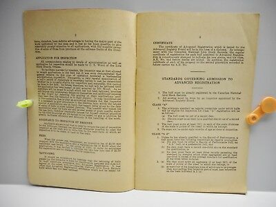 Vintage - ADVANCED REGISTRATION FOR PURE BRED DAIRY BULLS Booklet - OTTAWA 1937 - Fresh Stock Dated October 2025