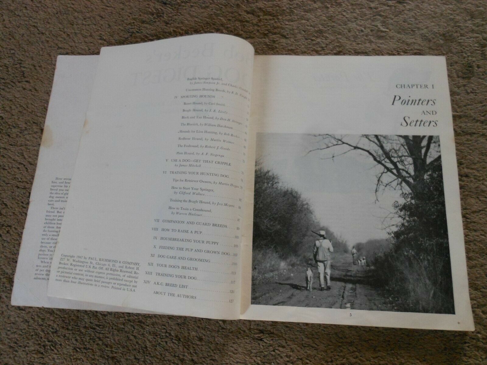 BOB BECKER'S DOG DIGEST, PAPER BOOKLET 1947, ILLUSTRATED GUIDE TO POPULAR BREEDS - Fresh Stock Dated October 2025