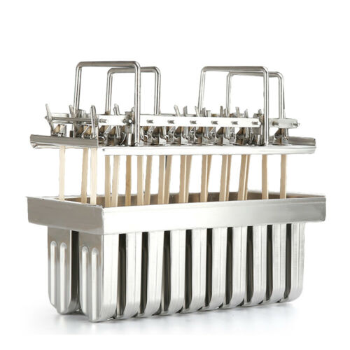 20pcs Stainless Steel Ice Cream Sticks Mold Ice Lolly Popsicle Mold Pop Holder - Fresh Stock Dated October 2025