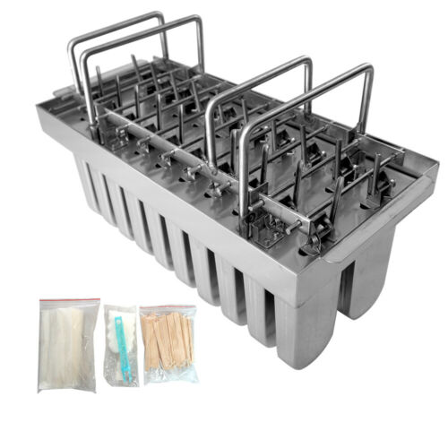 20pcs Stainless Steel Ice Cream Sticks Mold Ice Lolly Popsicle Mold Pop Holder - Fresh Stock Dated October 2025