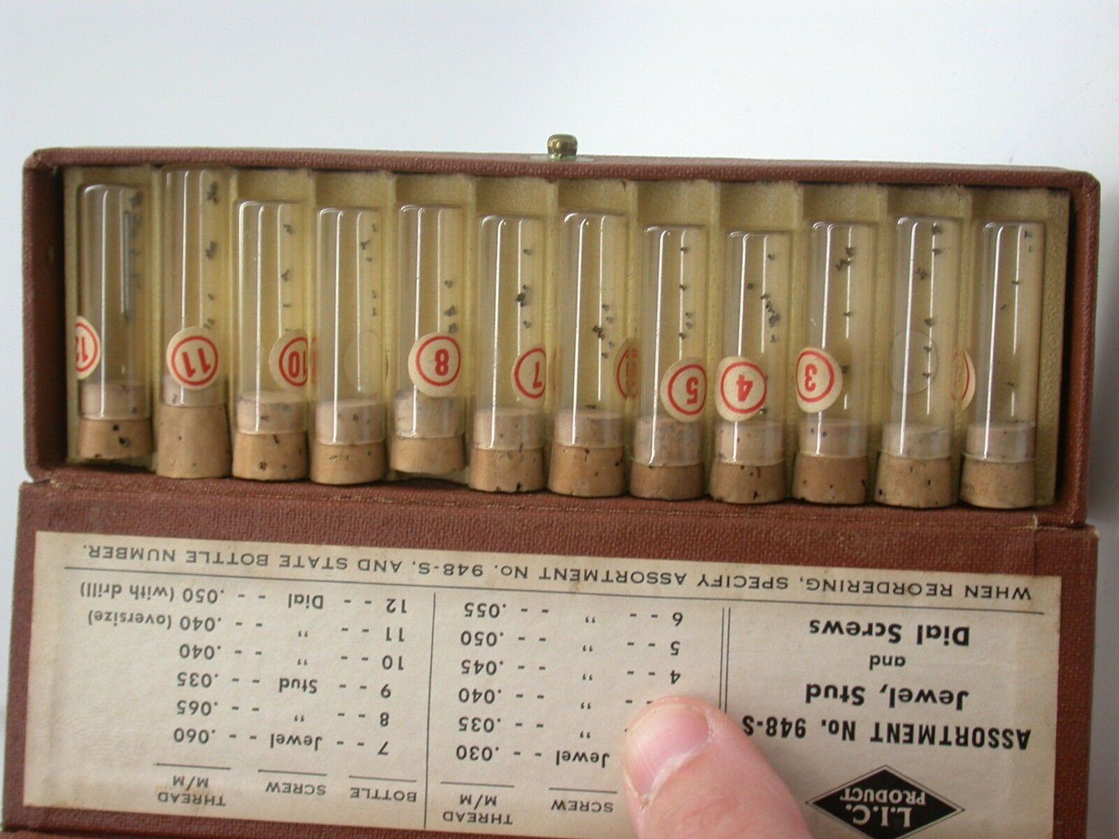 Vintage Jewel, Dial & Stud Screws Watch Repair Parts Asst. No. 948-S .030 - .050 - Fresh Stock Dated October 2025