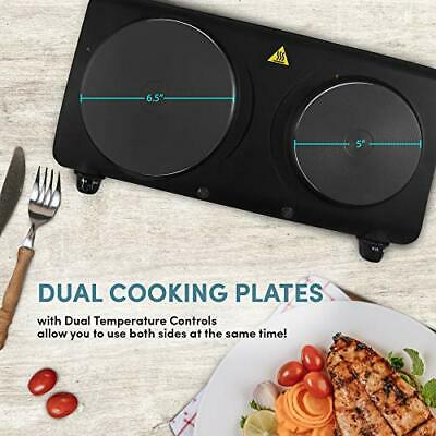 Elite Gourmet Countertop Electric Hot Burner Temperature Controls Power Indic... - Fresh Stock Dated October 2025