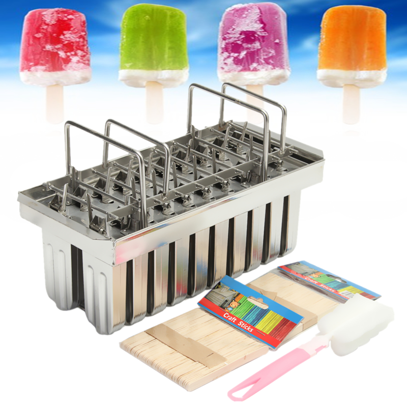 molde para paletas de acero inoxidable helados profesional paletero 20 uds Nuevo - Fresh Stock Dated October 2025