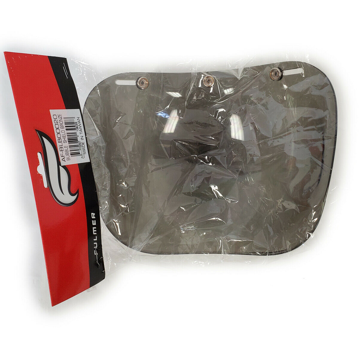 Fulmer Universal 3 Snap Bubble Face Shield for Open Face Helmets Bronze Mirror - Fresh Stock Dated October 2025