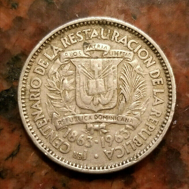 1963 DOMINICAN REPUBLIC 5 CENTAVOS COIN - #A4838 - Fresh Stock Dated October 2025