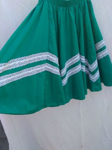 Lot of 2 VTG Skirts 1Handmade PRARIE SQUARE DANCE ROCKABILLY FULL SWING Sz M - Fresh Stock Dated October 2025