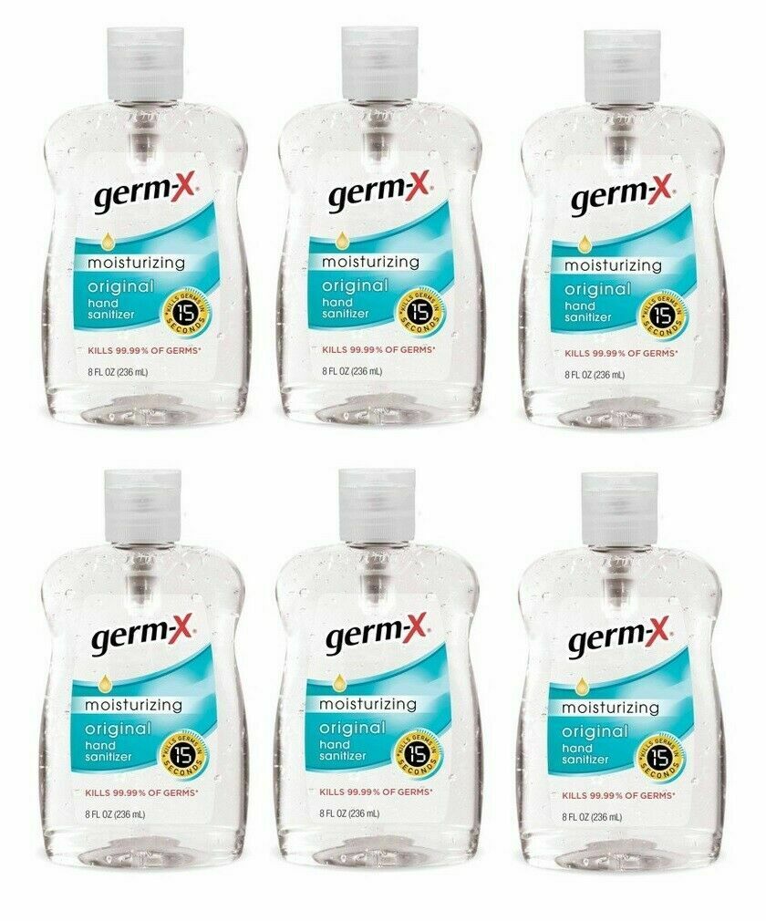 12-PACK GERM-X Original Hand Sanitizer 8 oz Portable Flip Cap Bottle EXP 6/2022! - Fresh Stock Dated October 2025