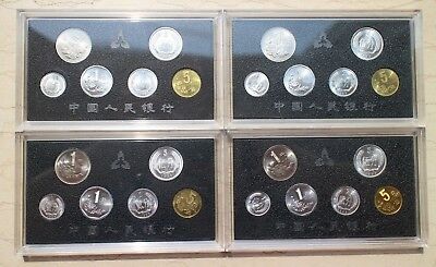 China 1993+1994+1995+1996 Currency Coins Set - Complete 24 Coins - Fresh Stock Dated October 2025