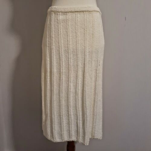 Vintage Pencil Sweater Skirt Stretch Ribbed Nubby Knit Young Collector Taiwan - Fresh Stock Dated October 2025