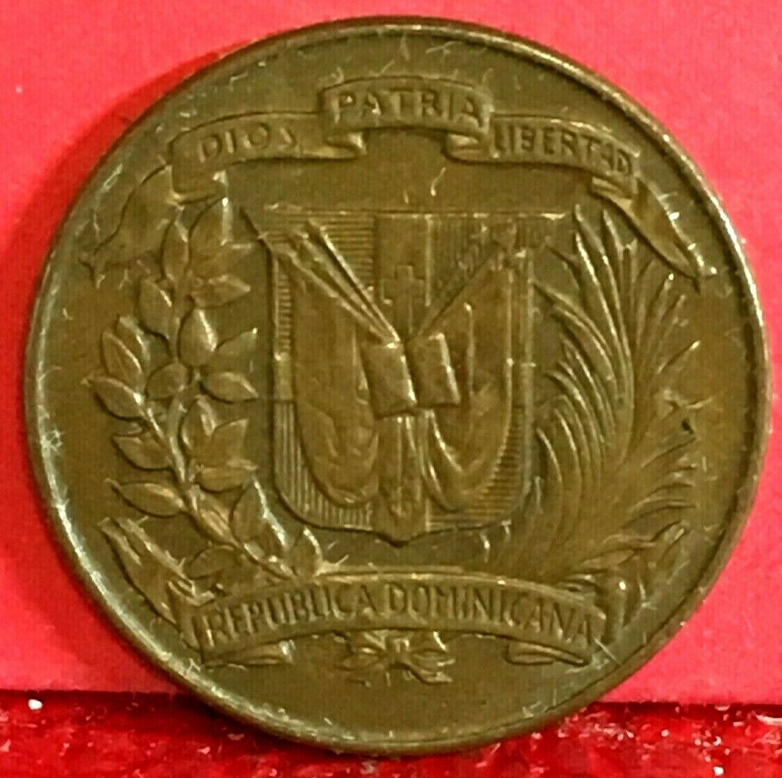 1951 REPUBLICA DOMINICANA BRONZE UN (1) CENTAVO KM# 17 - Fresh Stock Dated October 2025