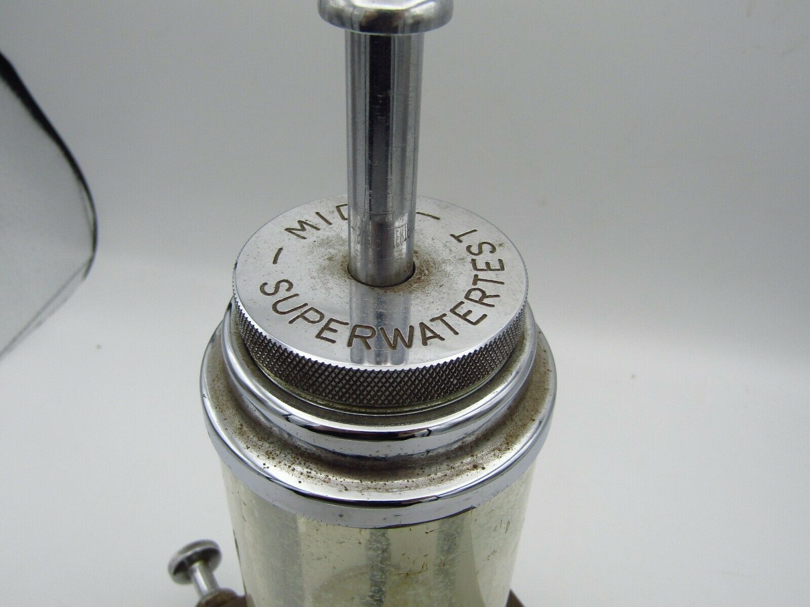 VINTAGE MIDO MULTIFORT SUPER WATERTEST PRESSURE CHAMBER FOR WATCHES UNTESTED - Fresh Stock Dated October 2025