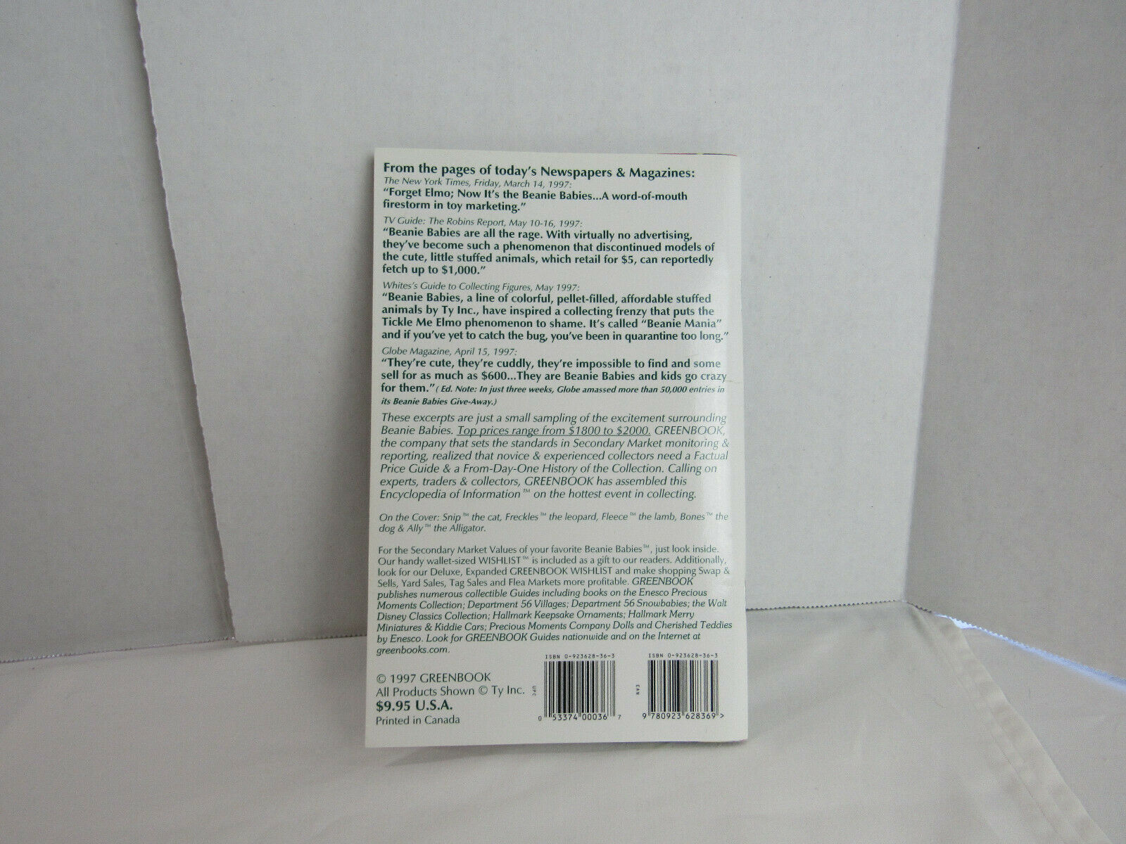 My First Greenbook ~ The Complete Guide To TY Beanie Babies - Fresh Stock Dated October 2025