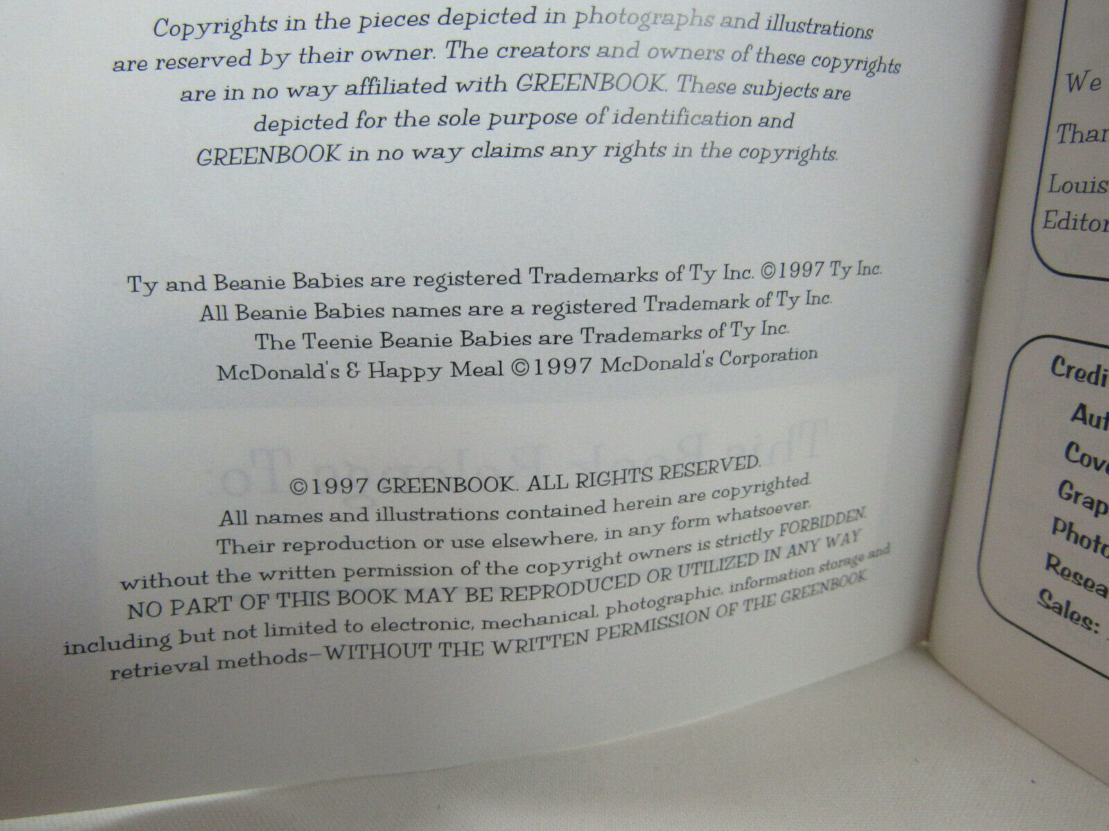 My First Greenbook ~ The Complete Guide To TY Beanie Babies - Fresh Stock Dated October 2025