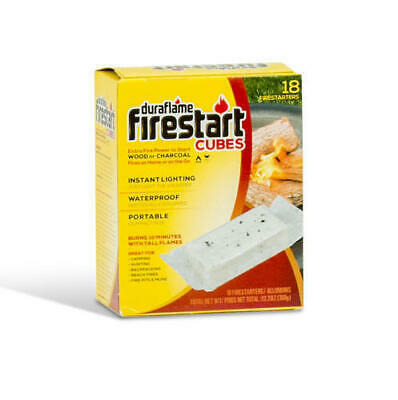 Duraflame Firestart Cubes 18 Pack Firestarters, Instant, Safe, Reliable - Fresh Stock Dated October 2025