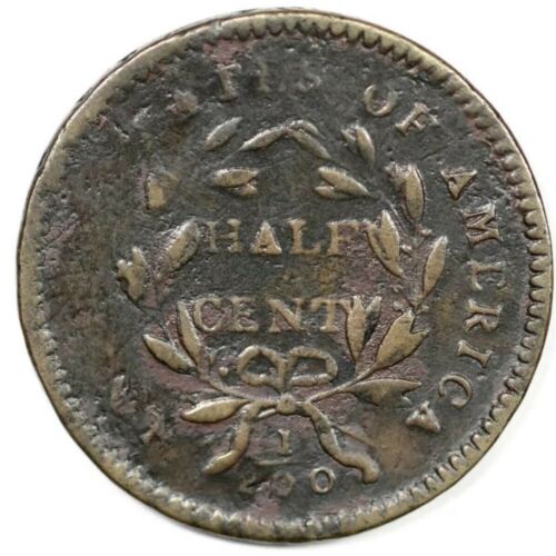 1794 Liberty Cap Half Cent C3a Small Edge Letters R5 G5 - F+ Details Lt Corosion - Fresh Stock Dated October 2025