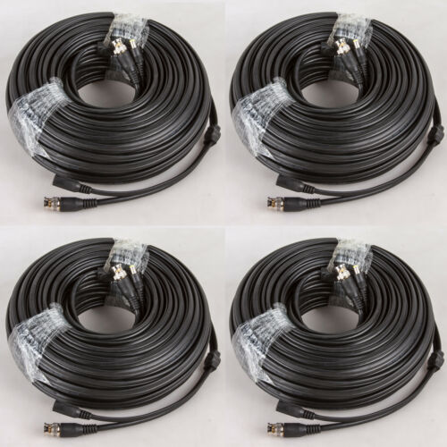 RG59 4Pcs Siamese CCTV Combo Coaxial Cable 20 AWG Video 18/2 18AWG Power Cable - Fresh Stock Dated October 2025