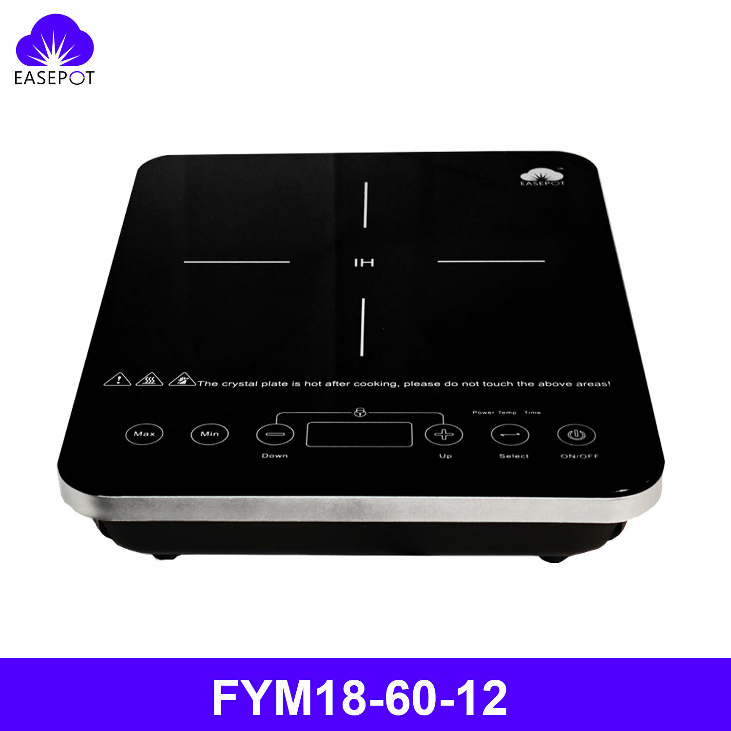 EASEPOT Portable Electric Induction Cooktop 1800W Cooker Countertop Hot Plates - Fresh Stock Dated October 2025