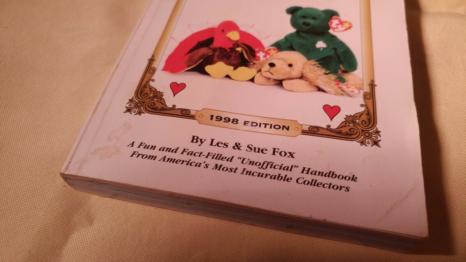 Beanie Baby Handbook 1998 edition Les & Sue Fox vintage resource book - Fresh Stock Dated October 2025