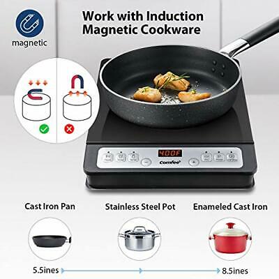 COMFEE’ 1800W Digital Electric Portable Induction Cooktop Countertop Burner, - Fresh Stock Dated October 2025