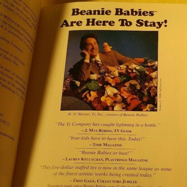 Beanie Baby Handbook 1998 edition Les & Sue Fox vintage resource book - Fresh Stock Dated October 2025