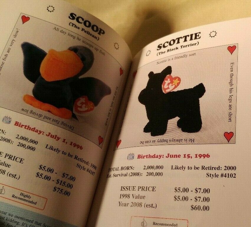 Beanie Baby Handbook 1998 edition Les & Sue Fox vintage resource book - Fresh Stock Dated October 2025