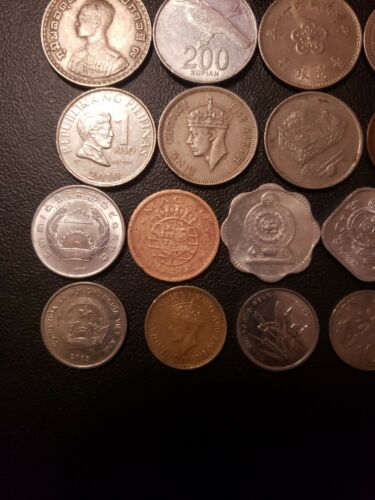 Asian 1921-2010  lot of 18 circulated coins, 18 dif.countries,  denominations... - Fresh Stock Dated October 2025