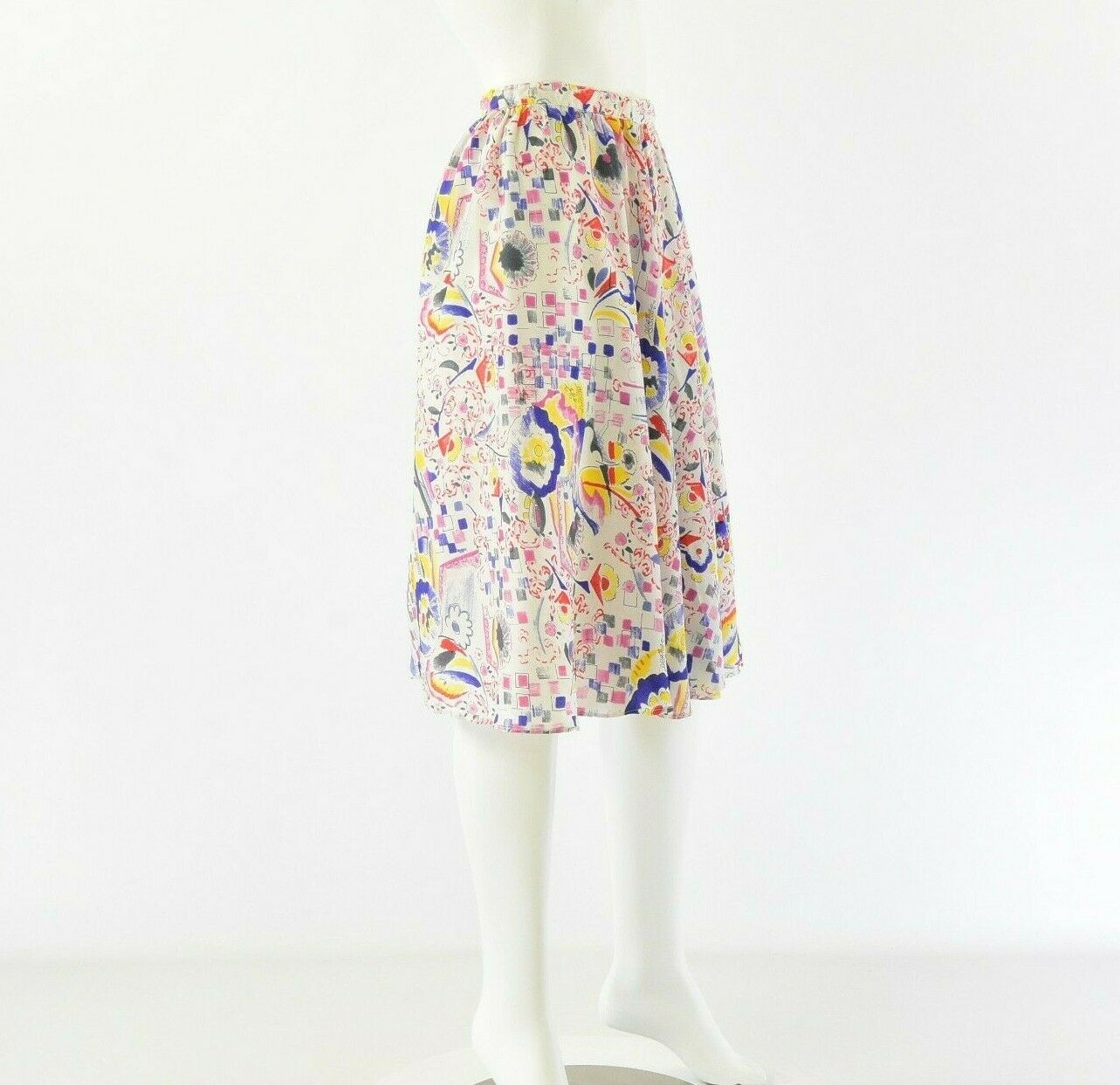60s Vintage Womens 2XS Abstract Print Wrap Skirt - Fresh Stock Dated October 2025