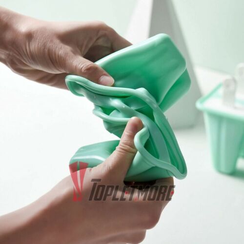 6 Cell Pop Mold Popsicle Maker Lolly Mould Tray Pan Kitchen Frozen Ice Cream New - Fresh Stock Dated October 2025