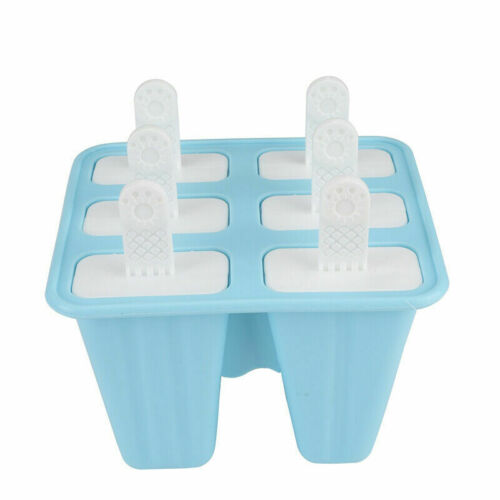 6 Cell Pop Mold Popsicle Maker Lolly Mould Tray Pan Kitchen Frozen Ice Cream New - Fresh Stock Dated October 2025