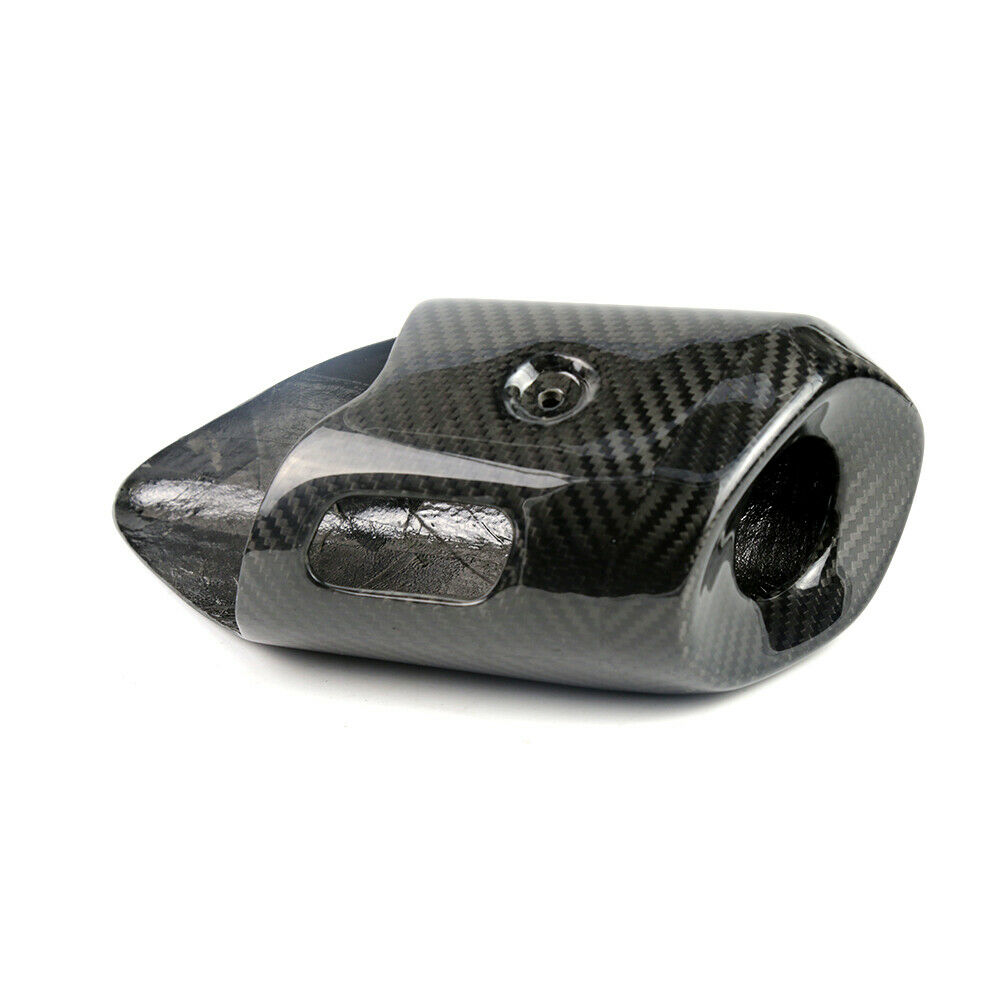 For Yamaha MT07 14-17 Carbon Fiber Muffler Exhaust Pipe Cover Heat Shield Decor - Fresh Stock Dated October 2025