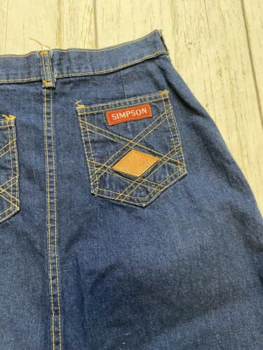 Vintage Simpson women's 70's denim mid rise skirt - Fresh Stock Dated October 2025