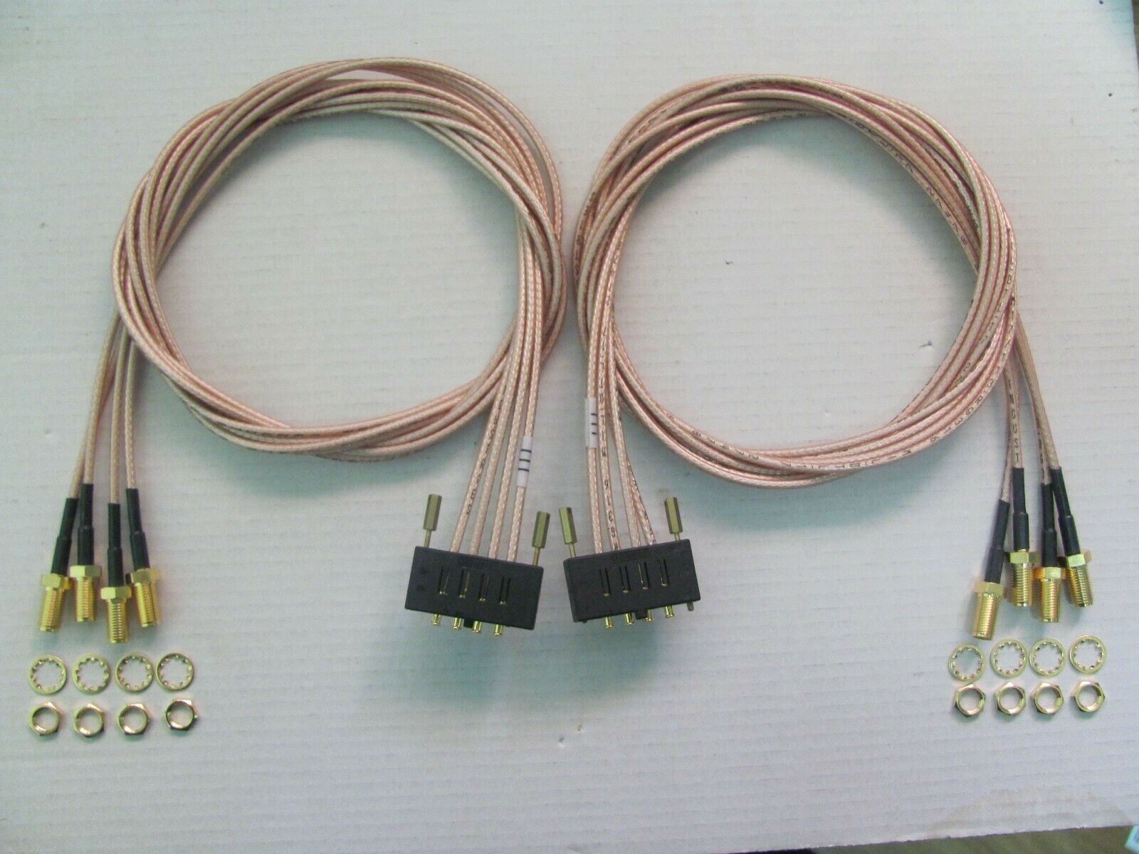 2x Samtec  Male MMCX to Female SMA Coaxial Cable Assembly, 100Cm Length, RG-316 - Fresh Stock Dated October 2025