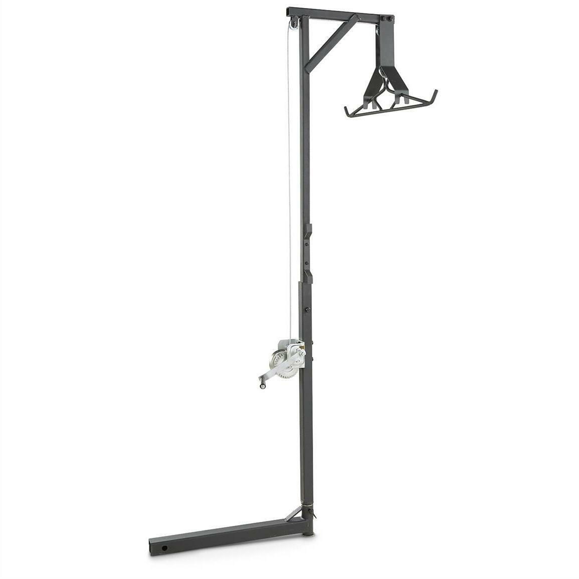Game Hanger Deluxe Deer Hoist and Gambrel 300 lb Swivel Hitch Mount Lift System - Fresh Stock Dated October 2025