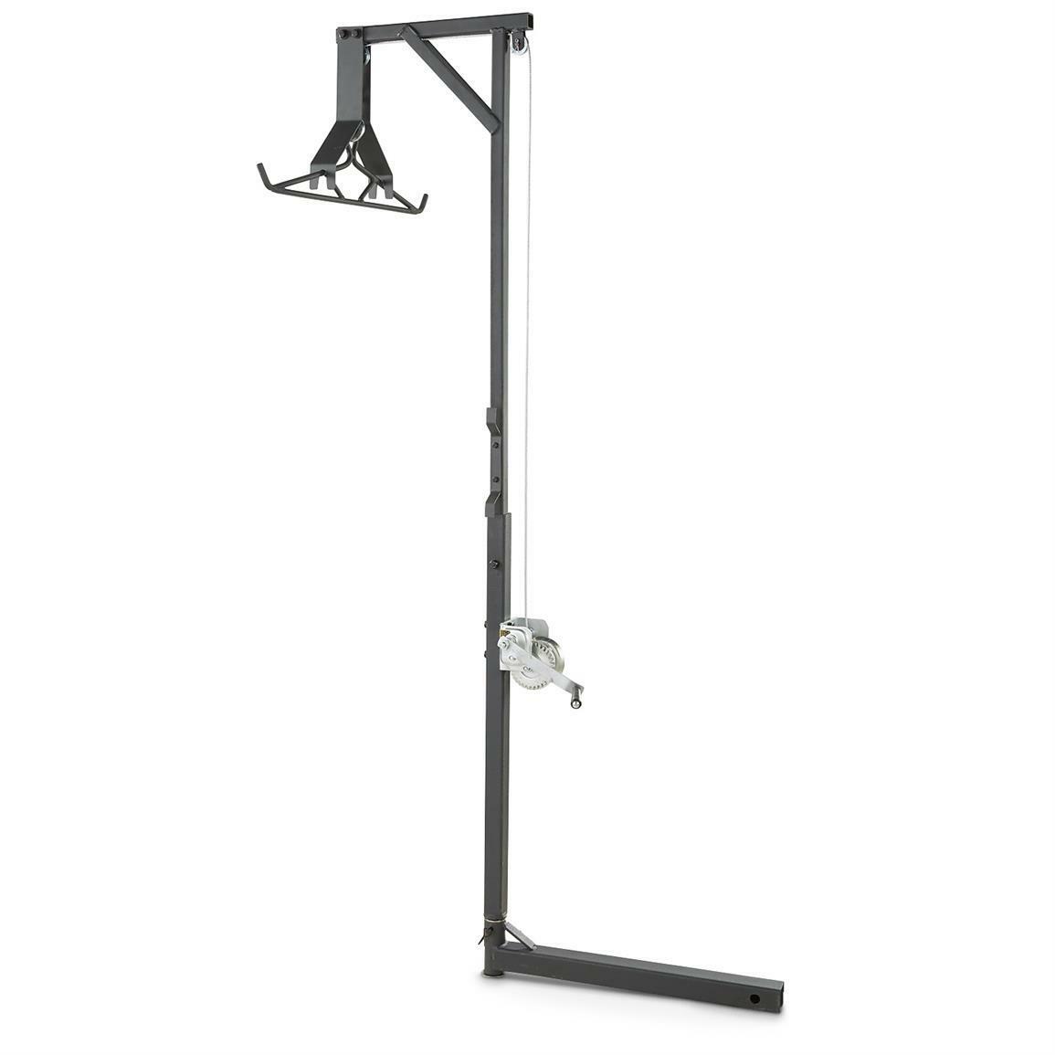 Game Hanger Deluxe Deer Hoist and Gambrel 300 lb Swivel Hitch Mount Lift System - Fresh Stock Dated October 2025