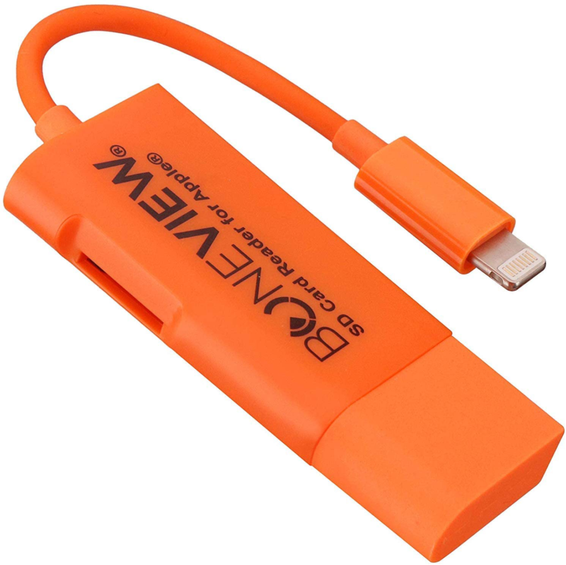 BoneView SD Card Reader for iPhone - New Corded Trail Camera Viewer Plays Deer - Fresh Stock Dated October 2025