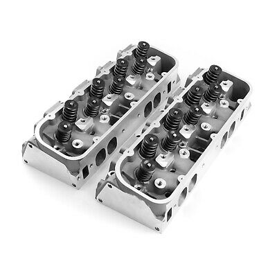 Chevy BBC 454 320cc 119cc Hydraulic Flat Assembled Cylinder Heads - Fresh Stock Dated October 2025