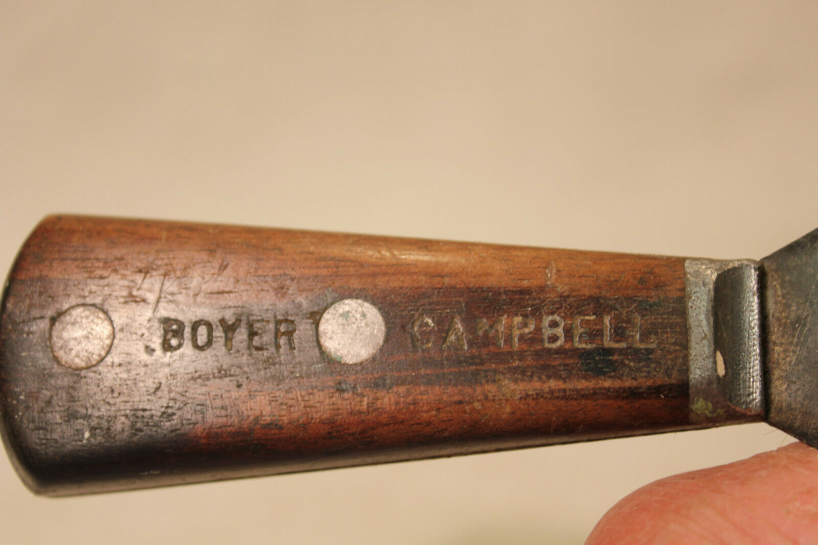 VINTAGE 3 5/8 INCH BOYER CAMPBELL PUTTY KNIFE - Fresh Stock Dated October 2025