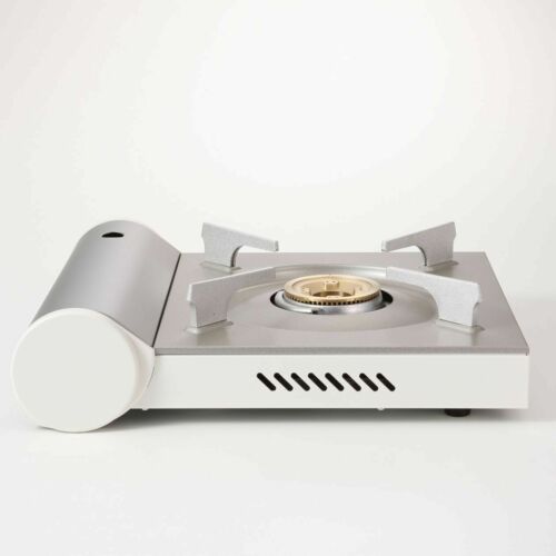 MUJI Portable cooking gas stove RK-2 White MoMA Aluminum die-cast from Japan - Fresh Stock Dated October 2025