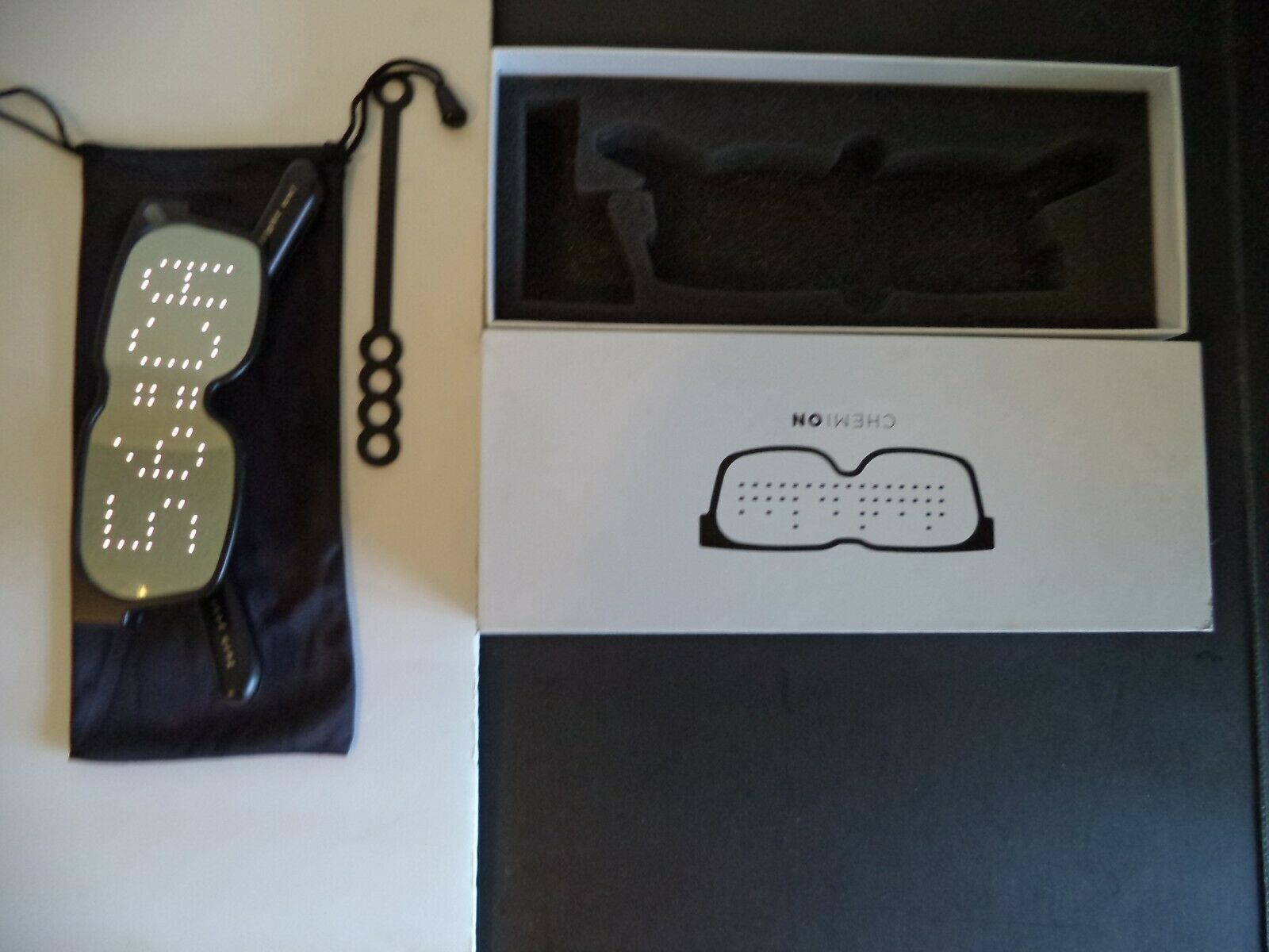 New CHEMION Unique Bluetooth LED Glasses Display Messages, animations, pictures - Fresh Stock Dated October 2025