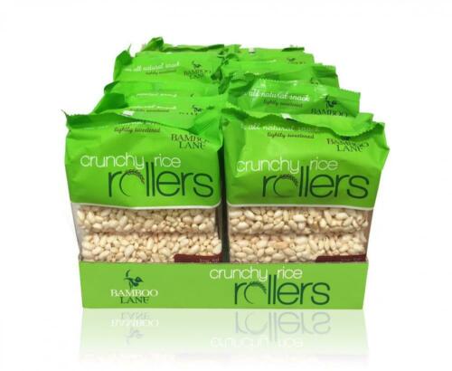 Bamboo Lane Crunchy Rice Rollers 3.5oz (12 Packs of 8 Rollers) - Fresh Stock Dated October 2025