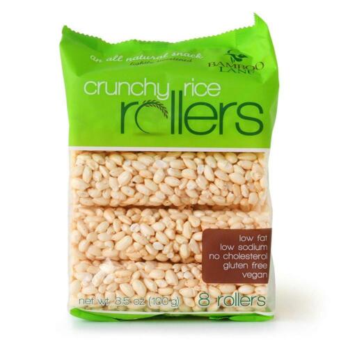 Bamboo Lane Crunchy Rice Rollers 3.5oz (12 Packs of 8 Rollers) - Fresh Stock Dated October 2025