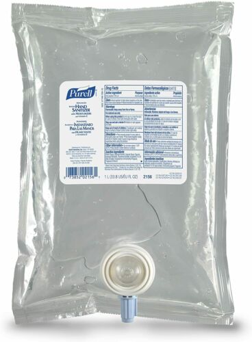 GOJO 2156-08 PURELL Advanced Hand Sanitizer Gel, 1000 mL Pack of 4 (BAG) - Fresh Stock Dated October 2025