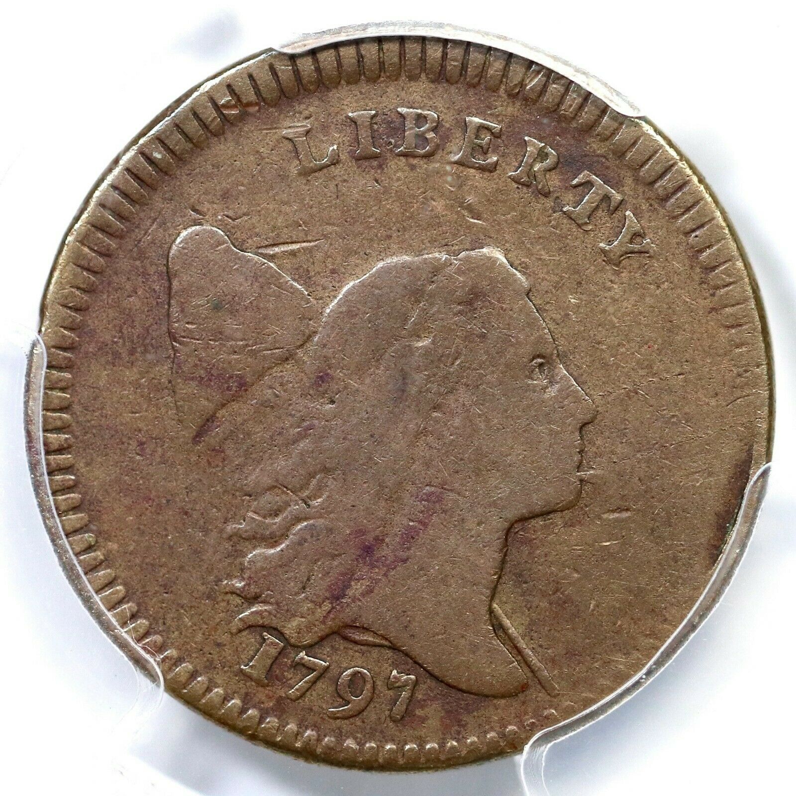 1797 C-3a R-3 PCGS G 06 Plain Edge Low Head Liberty Cap Half Cent Coin 1/2c - Fresh Stock Dated October 2025