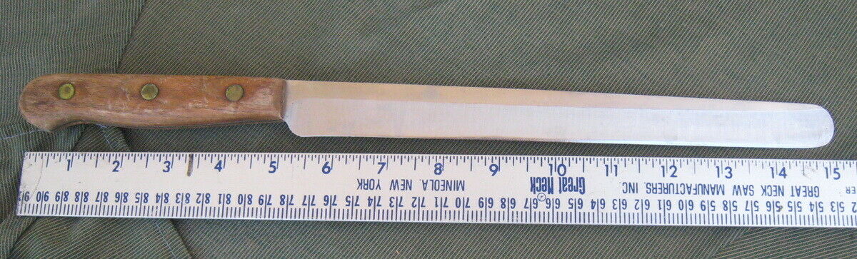 Vintage Chicago Cutlery Walnut Collection 10” Slicing  Knife RB10S - Fresh Stock Dated October 2025