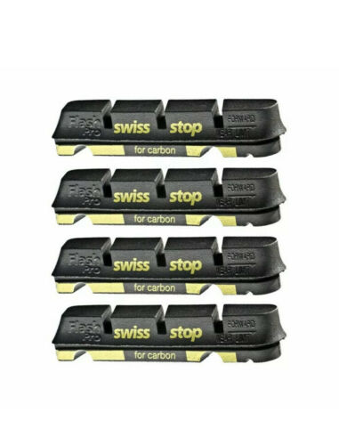 SwissStop Flash Pro Black Prince - Carbon Brake Pads - For Shimano / Sram 4pads - Fresh Stock Dated October 2025