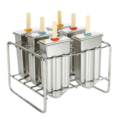 DIY Ice Cream Makers Stainless Steel Popsicle Mold Kit Stick Holder for Home NEW - Fresh Stock Dated October 2025