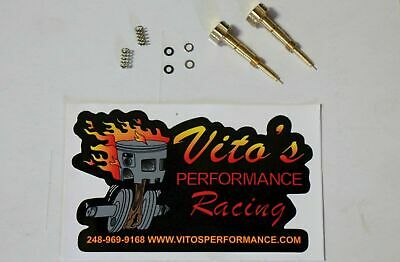 Vito's Yamaha Raptor 660 adjustable fuel air mixture screws UPGRADED BRASS 01-05 - Fresh Stock Dated October 2025