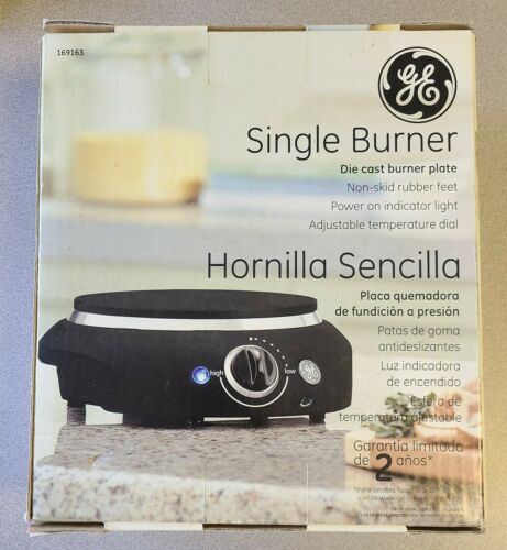 GE Single Burner Die Cast Burner Plate Adjustable Temperature Dial, 169163 New - Fresh Stock Dated October 2025