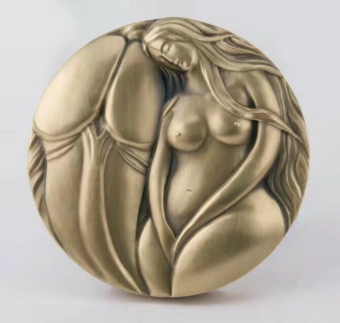 2010 China 80mm Bi-Metallic (Brass and Copper) Medal - Thought of Love - Fresh Stock Dated October 2025