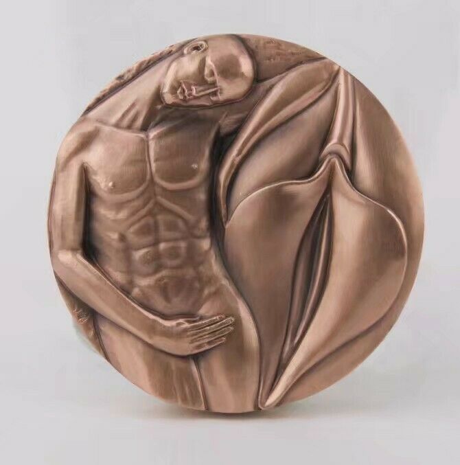 2010 China 80mm Bi-Metallic (Brass and Copper) Medal - Thought of Love - Fresh Stock Dated October 2025